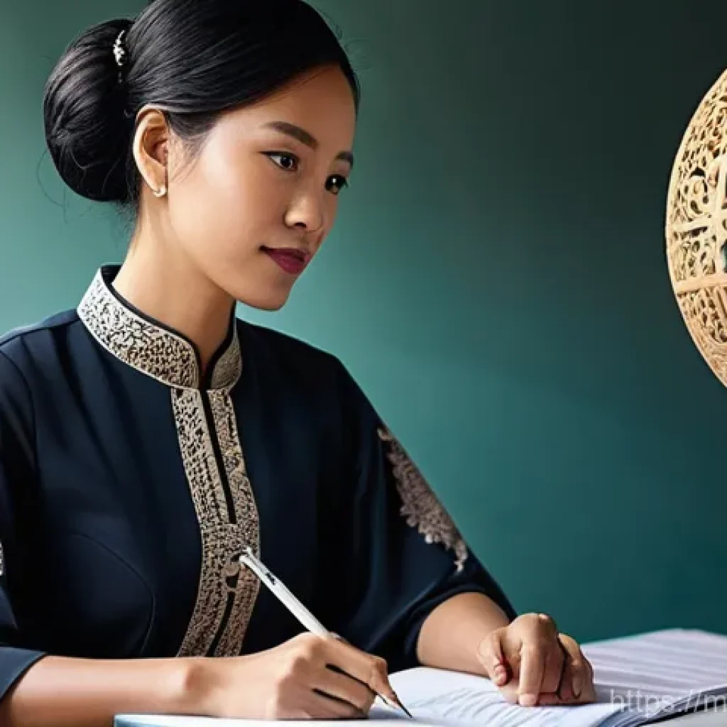 통역사 일과와 루틴 - **Prompt 1: The Cultural Navigator**
    A professional female translator, in her late 20s, with a t...
